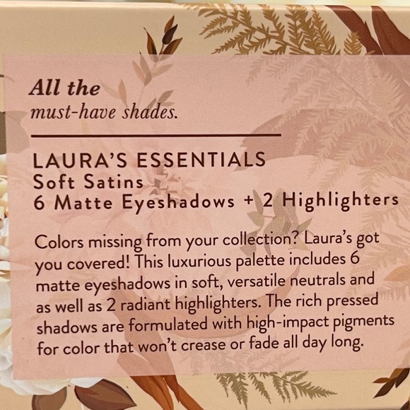 LAURA GELLER Essentials Soft Satin 6 Matte Eyeshadow+2 Highlighter Pale… - Picture 10 of 12